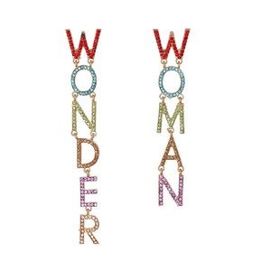 🌈2/$30 New Crystal Wonder Woman Drop Earrings